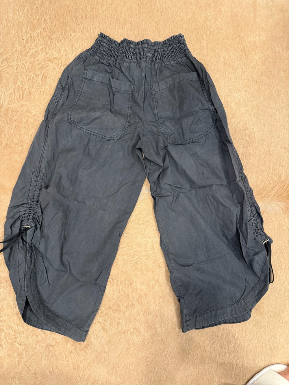 Anthropologie ruched poplin parachute pants - Picture 8 of 9